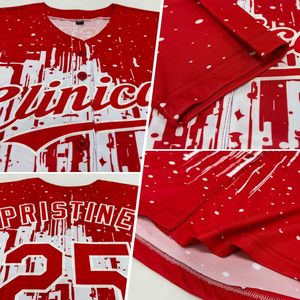 เสื้อเบสบอลแบบกำหนดเอง FOXA Desmoines คอวี ระบายเหงื่อได้ดี ชุดกีฬาผู้ชาย ติดกระดุมเต็มตัว เย็บอย่างดี ชุดทีม - Product Image 3