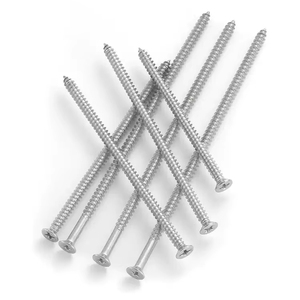 Personnalisé ISO14586 St4 * 50 304 316 vis à bois autotaraudeuse en acier inoxydable Six lobes Torx tête plate fraisée <span class=keywords><strong>demi</strong></span>-boulon fileté - Product Image 3