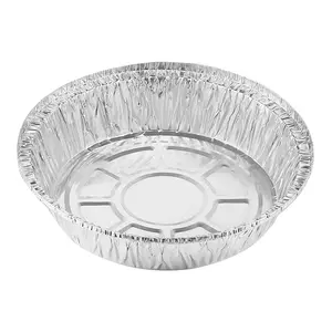 7/8/9 Inch Ronde Aluminiumfolie Pizzapan Met Doorzichtige Plastic Deksels Voor Bakken/Koken/Opwarmen En Veilig Wegwerp