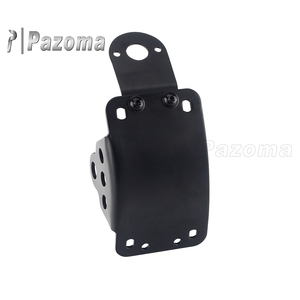 Soporte de Matrícula Lateral para Motocicleta <span class=keywords><strong>Cafe</strong></span> <span class=keywords><strong>Racer</strong></span>, para Softail Custom, Orificio de 3/4\" para Harley Cruiser Chopper - Product Image 3