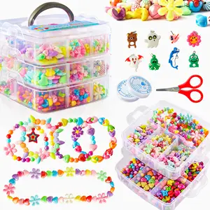Hot Seller Durable Plastic Handmade Beaded Accessories Polymer Clay Bead Gift Children's Craft Toy For