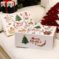 Boîtes cadeaux de Noël personnalisées avec fermeture magnétique, boîtes d'emballage en papier de Noël pour bonbons et cadeaux de fête