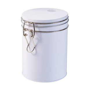 Boîte de conservation hermétique pour <span class=keywords><strong>grains</strong></span> de <span class=keywords><strong>café</strong></span> <span class=keywords><strong>en</strong></span> fer blanc avec couvercle à clip, pratique pour le transport, taille et couleur personnalisables - Product Image 4