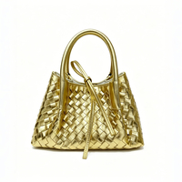 Sac à rabat pour femme en cuir PU tissé à la main, imprimé serpent, fermeture magnétique, bandoulière chaîne, grande capacité, sac à main de luxe tendance, polyester