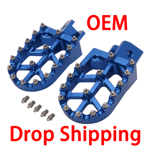 JFG 2021 CHAUDE Offre Spéciale produits PW50 80 Y-ZINGER TW200 MOTO Billette <span class=keywords><strong>MX</strong></span> LARGE Repose-pieds Pédales Reste Repose-pieds bleu Pour Yamaha - Product Image 6