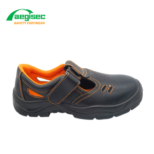 AEGISEC Easy Wear <strong>velcro</strong> Summer Work <strong>Shoes</strong> Steel Toe Breathable Safety <strong>Shoes</strong> for <strong>Men</strong> with Holes - Product Image 2
