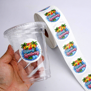 Etiquetas Autoadhesivas de Vinilo Impermeables para Impresión FX, Pegatinas con Logotipo para Vasos de Plástico, Botellas de Bebidas Frías, Embalaje - Product Image 6