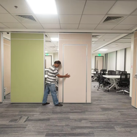 Cloison mobile de qualité supérieure pour petite salle de réunion de bureau, installation facile, séparateur d'espace