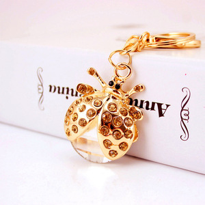 Llavero de Mariquita, <span class=keywords><strong>Coccinella</strong></span> <span class=keywords><strong>Septempunctata</strong></span>, para Mujer, Niña, Colgante para Bolso, Joyería Hecha a Mano, Regalos - Product Image 3