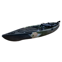 TOLLEE Kayak de pêche en plastique rotomoulé Kuer Kayak's pour utilisation en rivière avec accessoire de pagaie Matériau de coque LLDPE