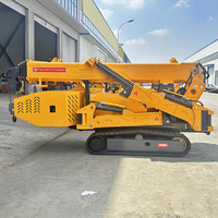 Grue araignée télescopique hydraulique JiuSheng 1-16t, électrique/diesel/essence, hauteur de levage 20m, moteur Weichai haute performance