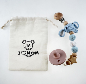 Cuentas de <span class=keywords><strong>Madera</strong></span> Hechas a Mano, Mordedores de Ganchillo, Amigurumi, Cadena para Chupetes de Bebé, Animales, Clip para Chupetes de <span class=keywords><strong>Madera</strong></span>, Juguete Suave, Comida - Product Image 3