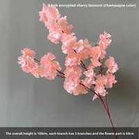 YHM Künstliche Kirschblütenzweige Hochzeitsbäume Plastik-Seidenblumen Modell 148 100-200cm Decken- und Bodendekorationen für Innenräume