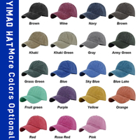 Groothandel op maat geborduurde, wasbare cowboy baseball caps, modieus gebogen klep, vintage casual, verstelbaar, gewassen katoen