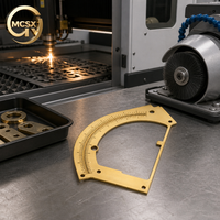 Plaque de jauge en laiton massif découpée au laser pour instruments, usinée CNC