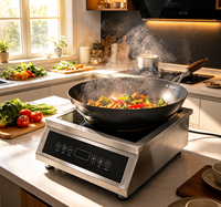 Table de cuisson à induction de comptoir Sunmax 5000W Cuisinière à induction de table Cuisson électrique à induction magnétique