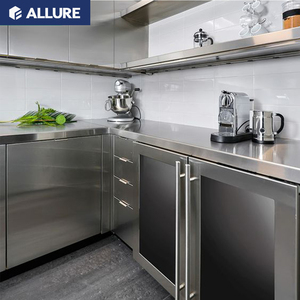 Allure Smart Complete Modern Stainless <strong>Kitchen</strong> Cabinet Design Sets 304 Stainless Steel <strong>Apron</strong> Farmhouse <strong>Kitchen</strong> Sink - Product Image 5