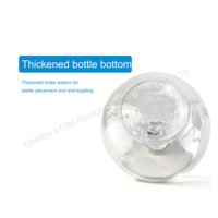 Pot en PET sphérique de 60g 60ml avec bouchon à vis, estampage doré, sérigraphie, emballage créatif pour boissons et cosmétiques, décorations événementielles