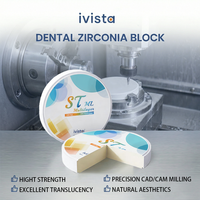 Venta Directa de Fábrica Ivista, Discos de Zirconia de Alta Calidad y Larga Duración para Sonrisas, Disco de Zirconia Dental Blanco ST-ML, Bloques de Zirconia
