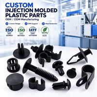 Clip per Cablaggi Automobilistici in Plastica Stampata a Iniezione Personalizzata, Parti di Fissaggio in Plastica Assortite