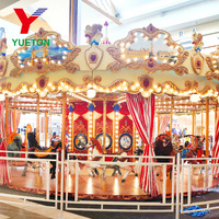 Carrousel de luxe à 24 places, thème intérieur/extérieur, manèges pour enfants et adultes, pour centre commercial, parc d'attractions