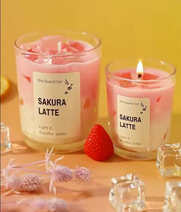 เทียนเจลลี่รูปถ้วยมัทฉะสำหรับงานปาร์ตี้ตกแต่งบ้าน กลิ่นหอมสร้างบรรยากาศฤดูร้อนสุดสร้างสรรค์ - Product Image 3