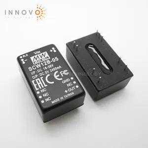 Original SCW12B-05 SCW12B05 MW Isolated Module DC-DC Converter 12W 5V 2.4A DIP-9