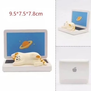 Zakka Resin Cat Phone Holder Japanese Miniature Cat <strong>Figurine</strong> <strong>Stand</strong> for Desk Home Office Decor Hand Painted Lucky Cat Gift - Product Image 5