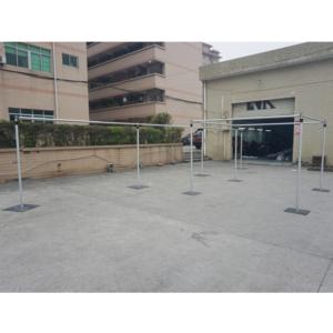 Soporte portátil de aluminio para telón de fondo, sistema de tubos y cortinas para stands de exhibición - Product Image 4