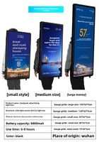 Panneau publicitaire mobile, publicité numérique mobile, sac à dos lumineux à LED, boîte lumineuse