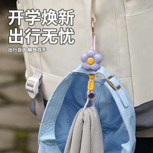 Flower Hat Clip Portable Travel Anti Loss Bag Hook For Outdoor Use ABS Material 1-3kg Load Capacity Single Hook Design - Product Image 3