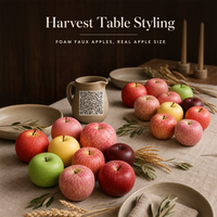 Levensechte kunstmatige appels van schuim, diverse kleuren, real touch, voor etalagepresentatie in winkels, visuele merchandising, nepappels