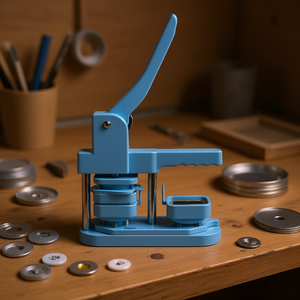 Máquina para Hacer Botones DIY, 1.97 x 1.97, Frontal de Hojalata Cuadrada, Posterior de Plástico, Operación Manual - Product Image 2