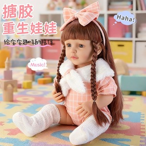 <strong>Cheap</strong> Price Reborn <strong>Doll</strong> 55cm Vinyl <strong>Realistic</strong> Baby <strong>Doll</strong> That Can Talk and Be Fed Unisex <strong>Doll</strong> Toy for Children - Product Image 4