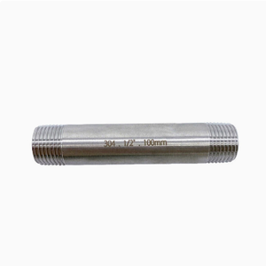 Raccord de tuyauterie long en acier inoxydable à double filetage mâle, classe 150 DN6-DN40, avec trou de montage pour tuyauterie de piscine - Product Image 4