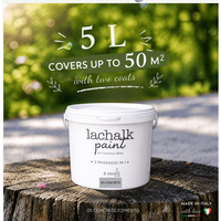 05 CONCRETE 5 lt LaChalk  l'évolution de la peinture à la craie Où la craie rencontre la résine : Peinture hybride craie-résine fabriquée en Italie