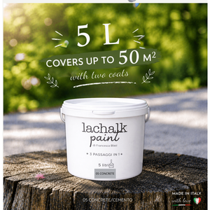 05 CONCRETE 5 lt LaChalk the evolution of <b>chalk</b> paint Where <b>chalk</b> meets resin: Hybrid <b>Chalk</b> Resin Paint made in Italy - Product Image 2