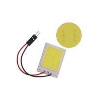 Ampoules de plafond LED COB Super Blanc T10 24SMD pour éclairage intérieur de voiture, lampe de lecture, dôme, Festoon, adaptateurs BA9S, DC12V