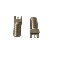 Connecteur coaxial F à 4 pattes en gros, adaptateur de type F, connecteur coaxial pour circuit imprimé