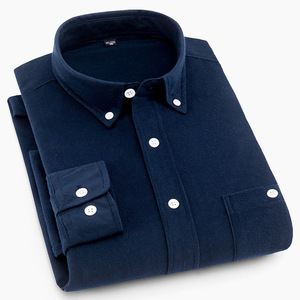2025, venta al por mayor de fábrica, camisa de manga larga, camisa informal con solapa abotonada, <span class=keywords><strong>camisas</strong></span> para hombre - Product Image 1