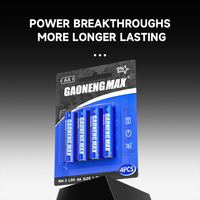 GAONENGMAX Pile alcaline primaire sèche personnalisée OEM ODM non rechargeable 1,5 V LR6 AA pour appareils électroménagers, jouets et outils électriques