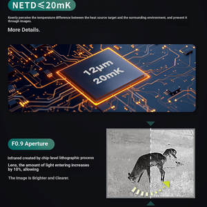 Câmera Térmica de Visão Noturna IP67 WIFI Tudo em Um de 5 Polegadas com <span class=keywords><strong>Detector</strong></span> a Laser de 100m para Patrulha e Caça - Product Image 4