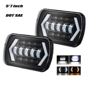Fari a LED rettangolari 5x7 7x6 ciao/anabbagliante anabbagliante H4 H6054 per S10 Blazer Express Van/Wrangler YJ XJ Cherokee Truck - Product Image 5