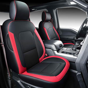 SUNNUO Style sport OEM <span class=keywords><strong>Ford</strong></span> <span class=keywords><strong>F150</strong></span> Pickup Truck Ensemble complet <span class=keywords><strong>de</strong></span> housses <span class=keywords><strong>de</strong></span> siège <span class=keywords><strong>de</strong></span> voiture en cuir respirant - Product Image 2