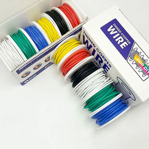 Kit de fils en silicone flexibles 22AWG, 6 couleurs, fils électriques en cuivre étamé haute température pour électronique DIY, 6 rouleaux/boîte - Product Image 6