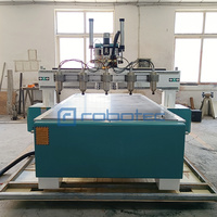 Machine de fraisage CNC à 6 broches, tête simple, multifonctionnelle, commande DSP, moteur à engrenages, moteur à refroidissement par eau, PVC 220V/380V 0.01mm