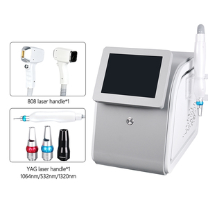 เครื่องกำจัดขนด้วยเลเซอร์แบบพกพา 2-in-1 808 + เครื่อง Picosecond YAG สำหรับลบรอยสัก ลบรอยสักคิ้ว ลบรอยสักขอบปาก และลบรอยอายไลเนอร์ - Product Image 2