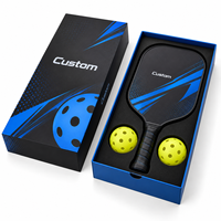 Boîte cadeau personnalisée pour raquette de pickleball, emballage rigide en papier de luxe avec insert en EVA pour raquettes, balles et ensembles cadeaux sportifs