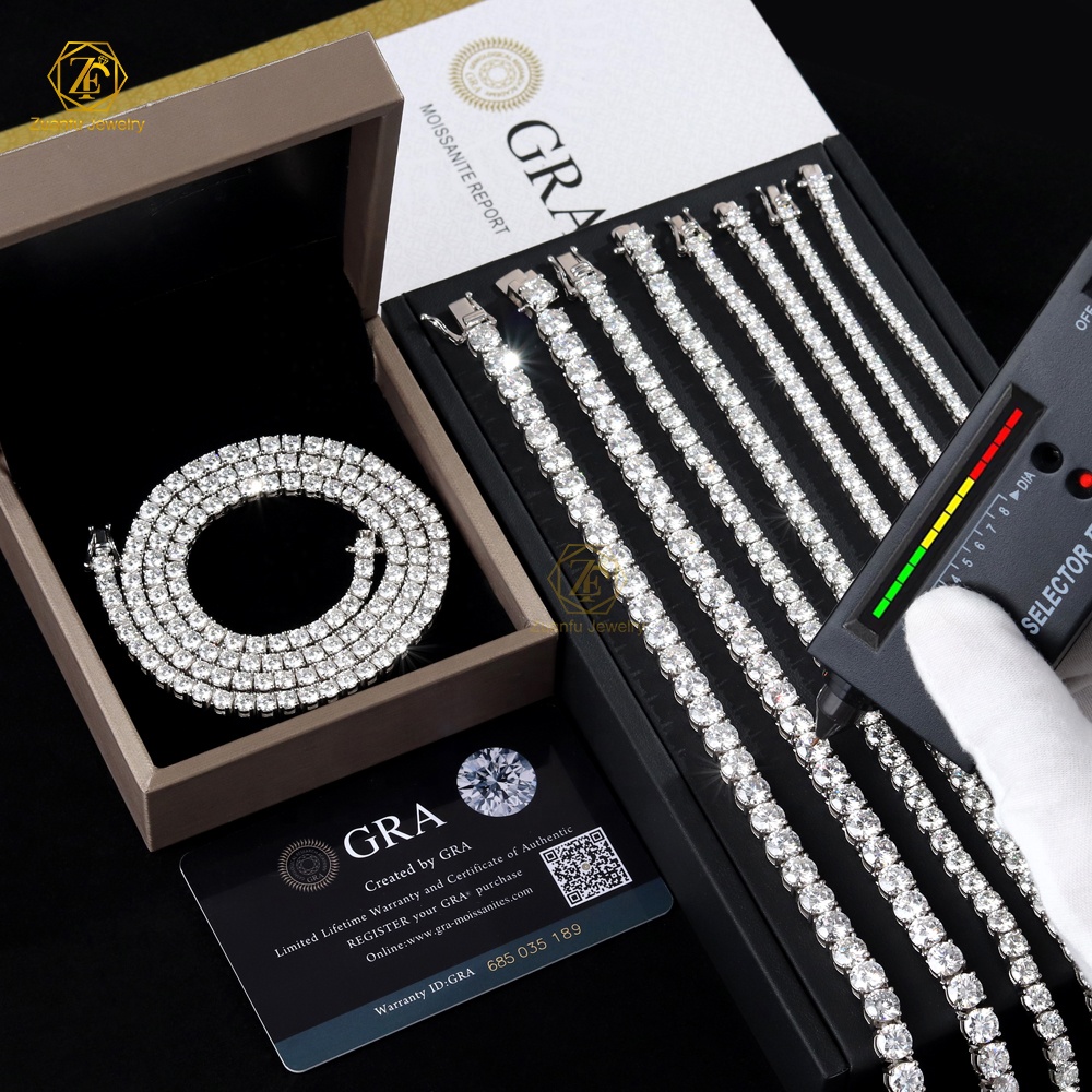 chain colored gemstone