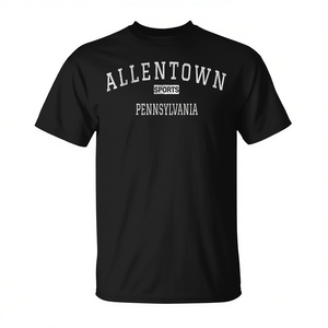 T-shirt vintage Allentown Pennsylvania da uomo, vestibilità classica, 100% cotone, girocollo, manica corta - Product Image 2